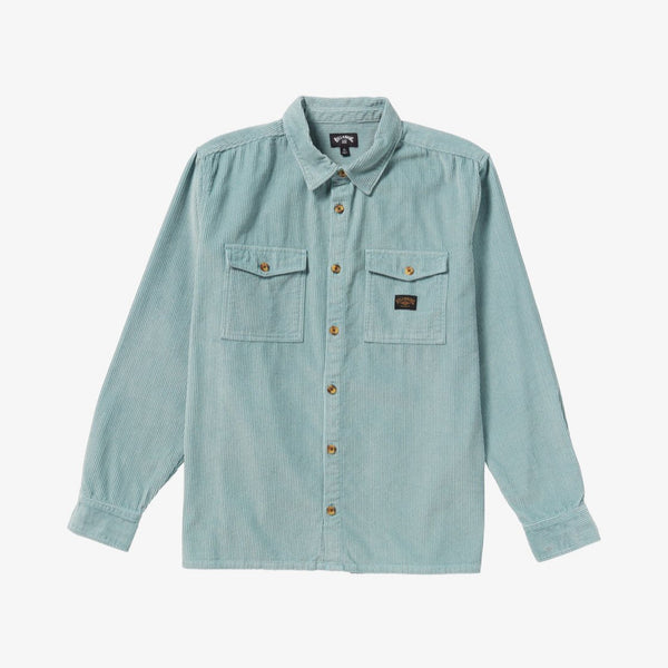 Billabong Bong Days cord skjorte washed blue