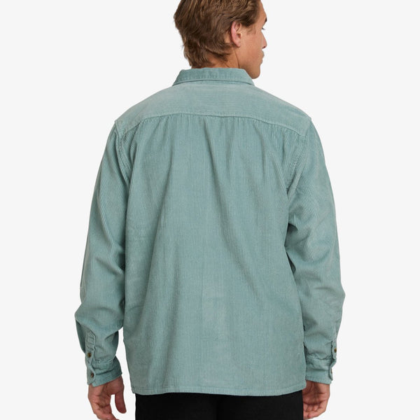 Billabong Bong Days cord skjorte washed blue