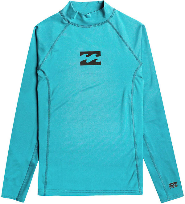 Billabong Waves All Day Rash Junior Long Sleeve - Bright Blue