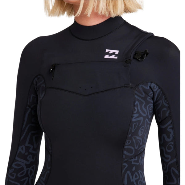 Billabong SYNERGY Front Zip 4/3 - Black Fade