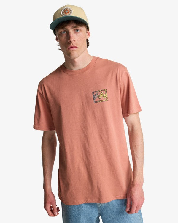 Billabong Crayon Waves T-shirt - Dusty Rose
