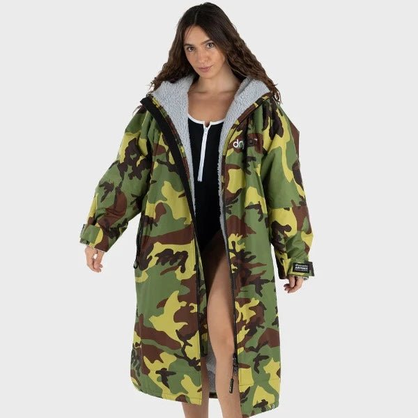 Dryrobe Advance LS Camo/GreyVåtdrakter > PonchoFluid.no