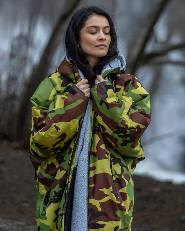 Dryrobe Advance LS Camo/GreyVåtdrakter > PonchoFluid.no