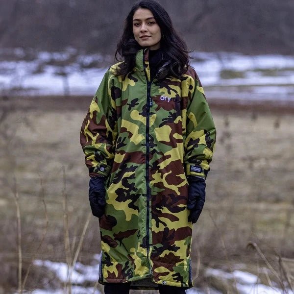 Dryrobe Advance LS Camo/GreyVåtdrakter > PonchoFluid.no