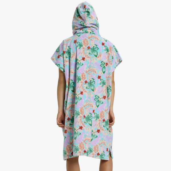 Billabong dame Poncho Hodded Coastal Blue