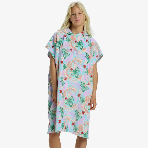 Billabong dame Poncho Hodded Coastal Blue