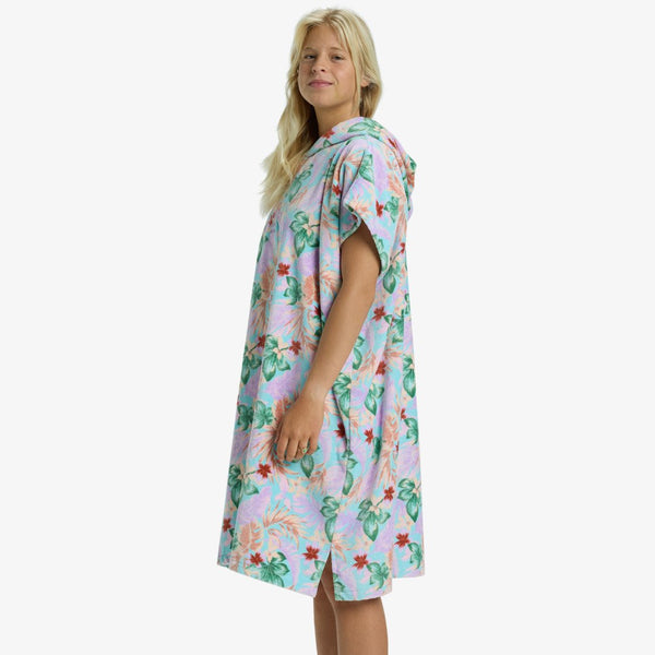 Billabong dame Poncho Hodded Coastal Blue