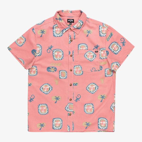 Billabong Solona Cord SS skjorte dusty pink