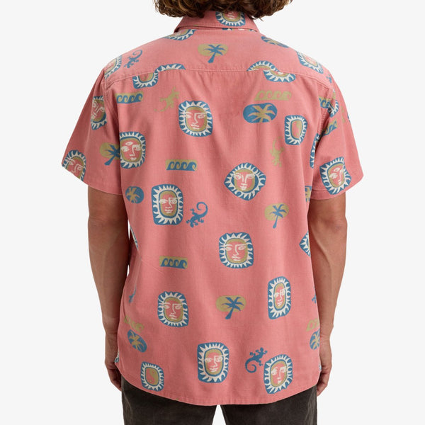 Billabong Solona Cord SS skjorte dusty pink