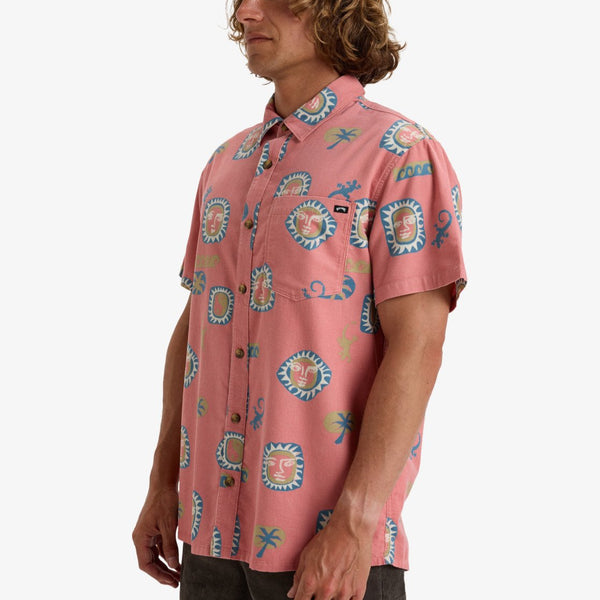 Billabong Solona Cord SS skjorte dusty pink