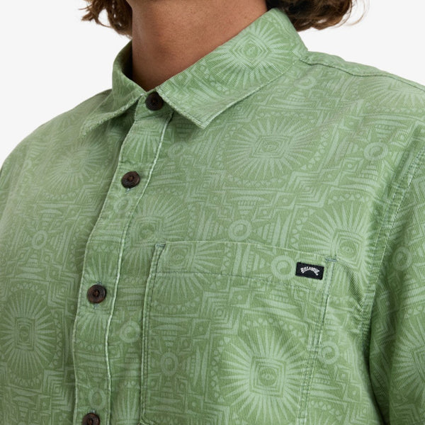 Billabong Solona Cord SS skjorte sage