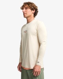 Billabong Solar Flare Rashguard Long Sleeve - Chino
