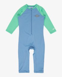 Billabong Toddler Waves Rash One Piece - Sky Blue
