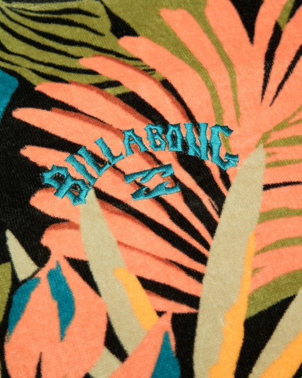 Billabong Womens Hooded Towel - Black Pebble
