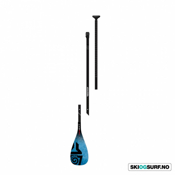 Starboard Lima Tiki Tech Blue M / 29MM 3 pcs Adj Carbon S35SUP årer - KarbonFluid.no