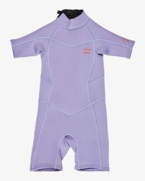 Billabong Toddler Synergy 2mm Shorty - Grey Violet