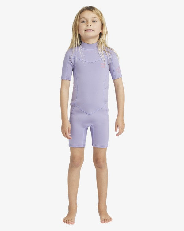 Billabong Toddler Synergy 2mm Shorty - Grey Violet