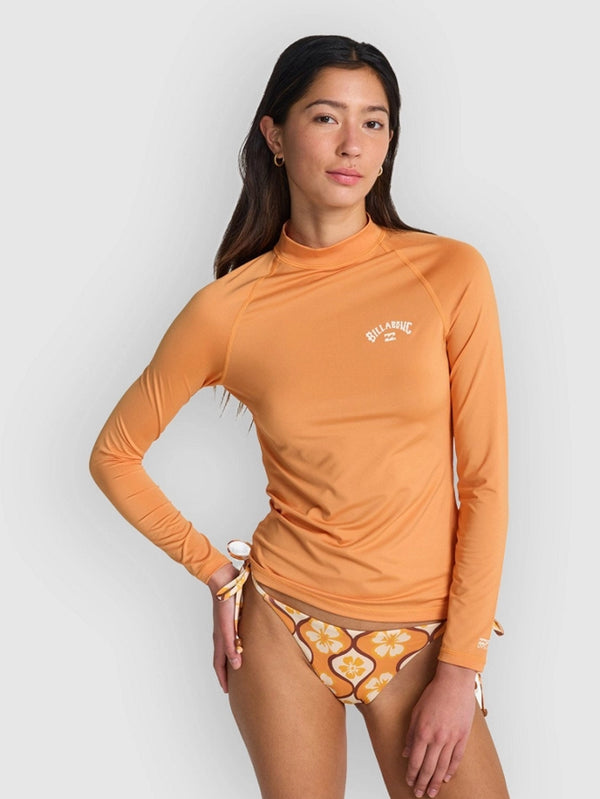 Billabong Tropical Surfls Junior Rashguard - Tangerine