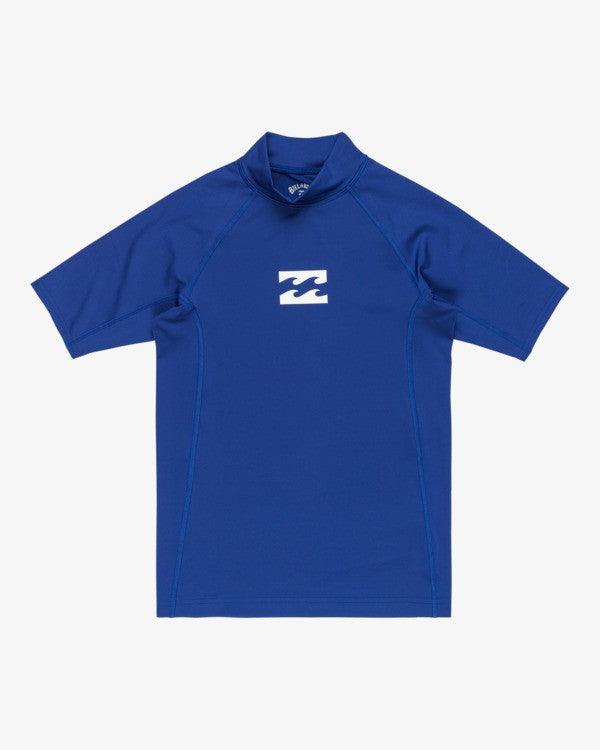 Billabong Waves All Day Junior Rash - Dark Cobalt