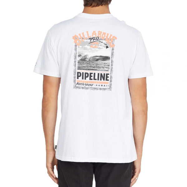Billabong Pipeline Poster T'shirt hvitTilbehør - Klær - T-ShirtFluid.no