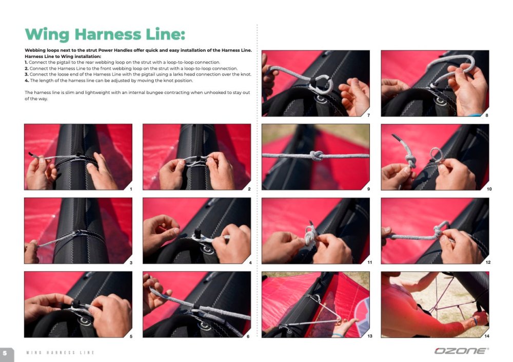 Ozone Wing/Parawing Bungee Harness line V3 – Fluid.no