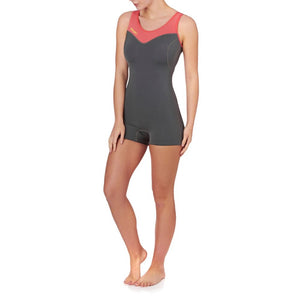 Prolimit Fire Neoprene badedrakt Coral/GreyShorty - DameFluid.no