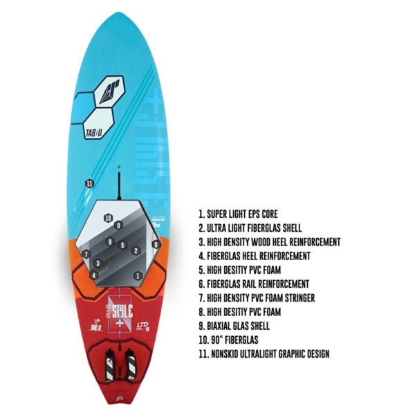 Tabou 3S Plus LTD Freestyle wave brettWindsurf - Seilbrett - Freestyle-WaveFluid.no